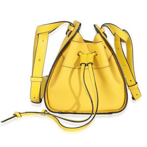 Loewe Yellow Grained Calfskin Mini Hammock